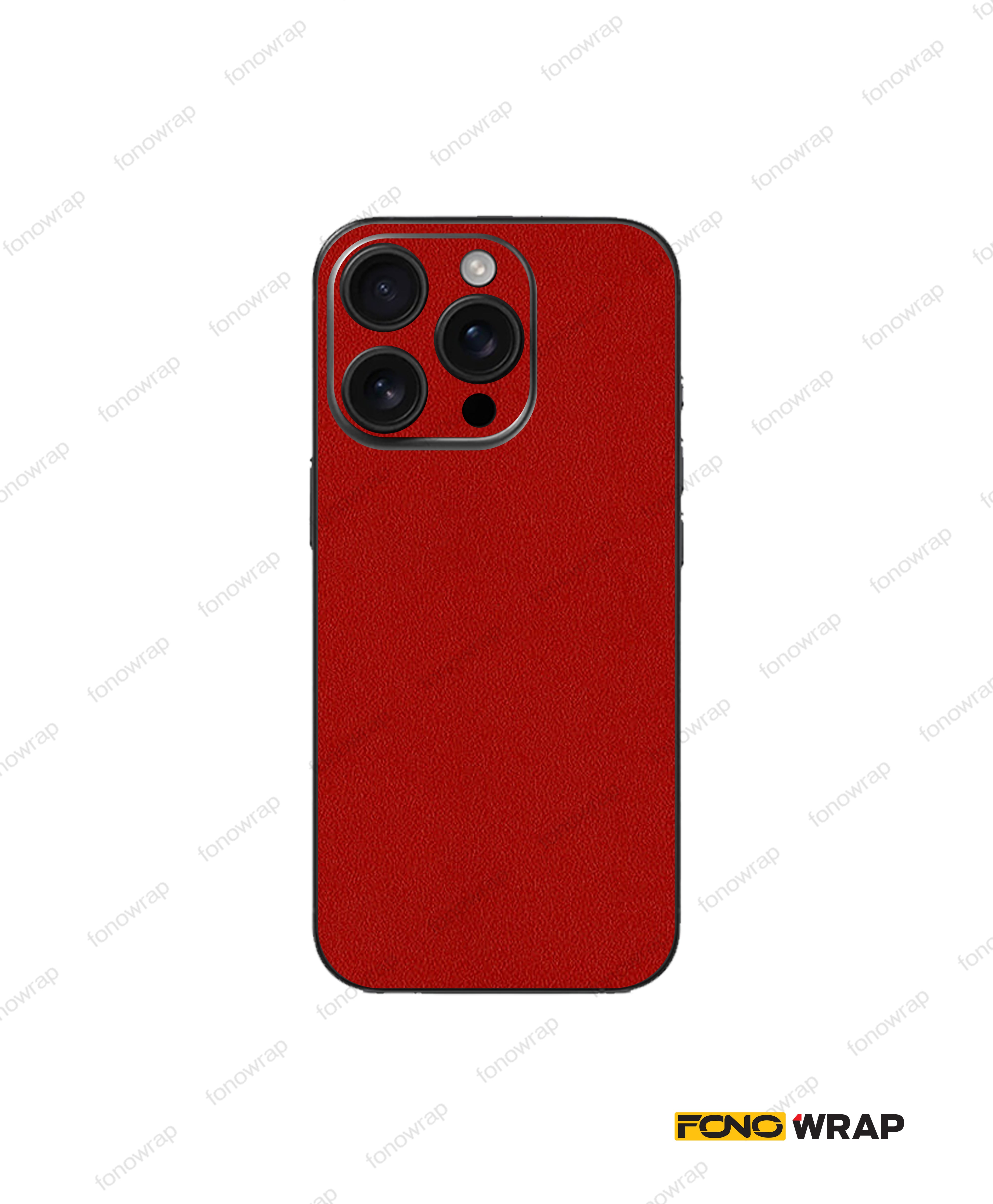 Matte Red Textured Mobile Skin