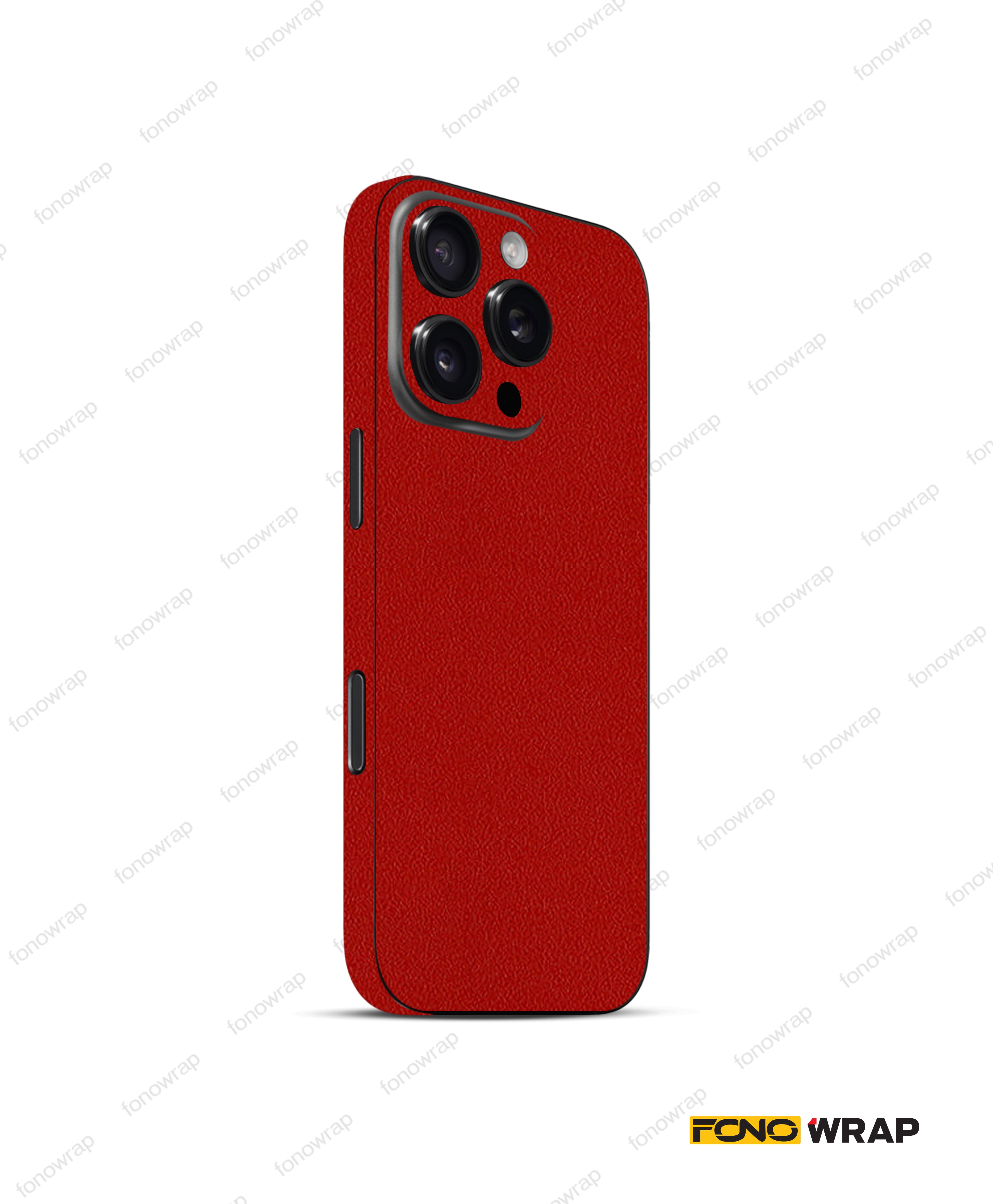 Matte Red Textured Mobile Skin