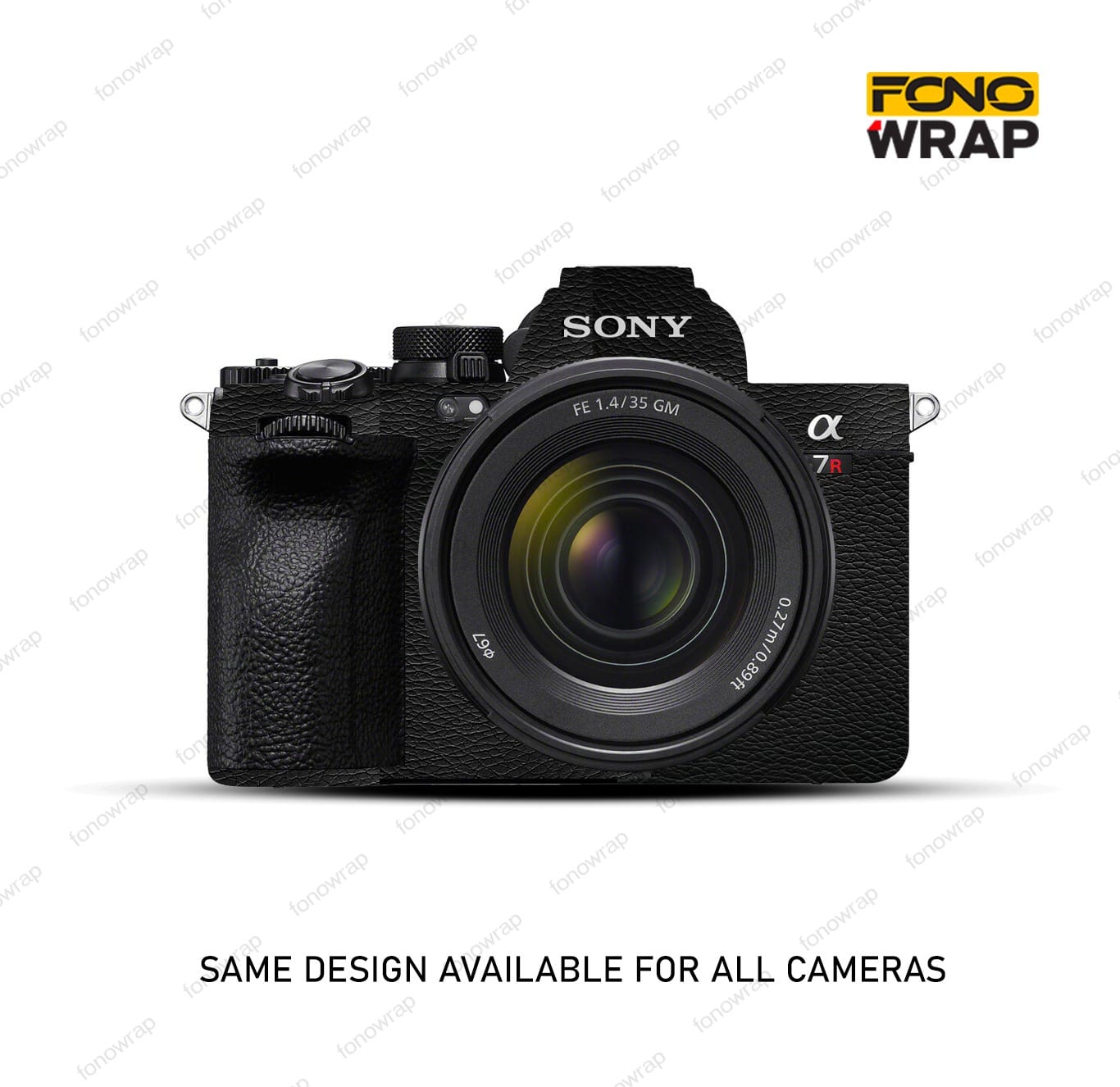 Black Leather Premium Camera Skin