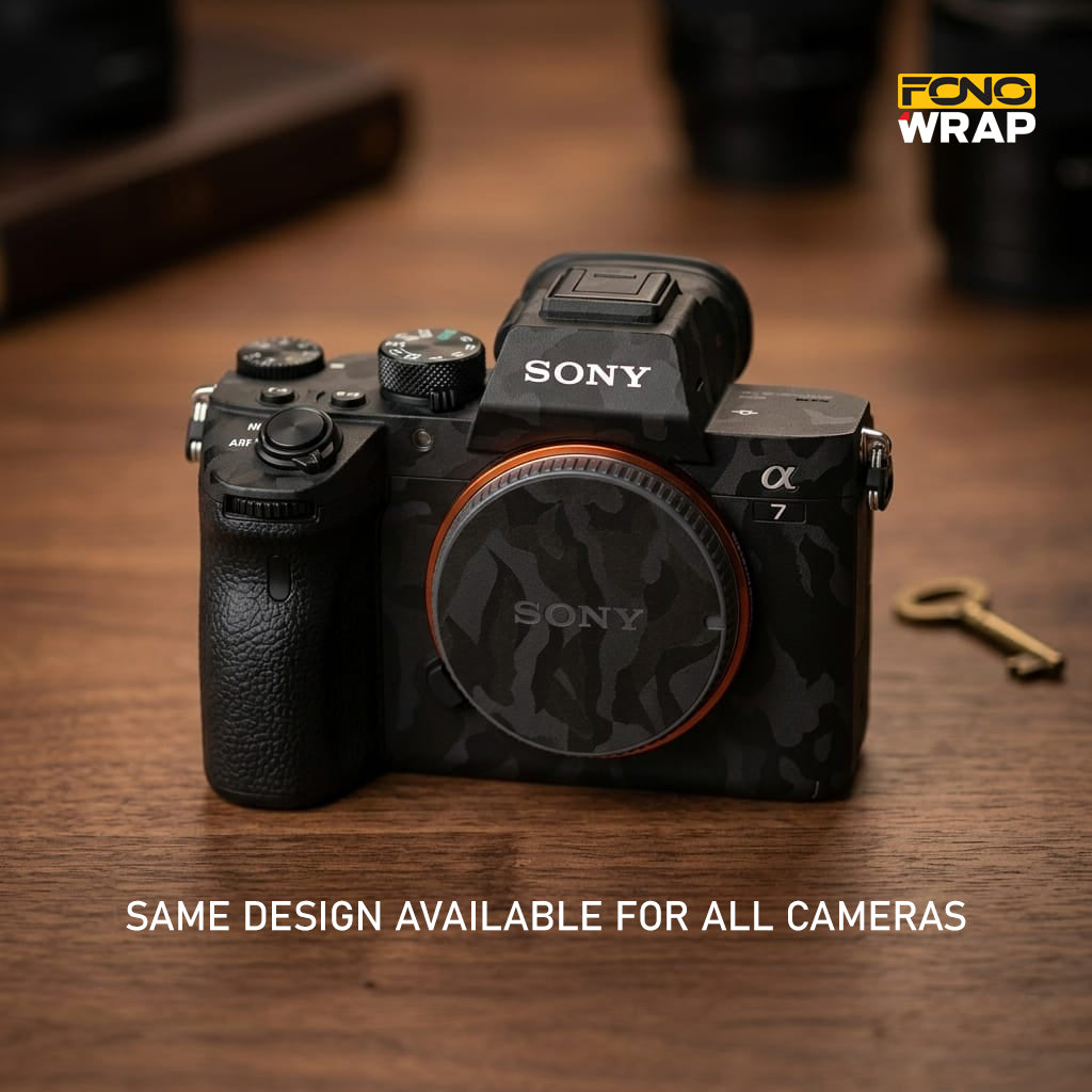 Black Camo Premium Camera Skin