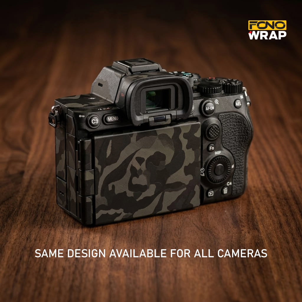 Black Camo Premium Camera Skin