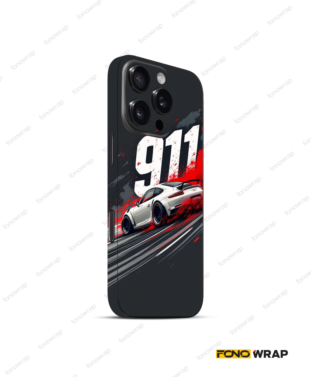 Blackish 911 3D Embossed Mobile Skin
