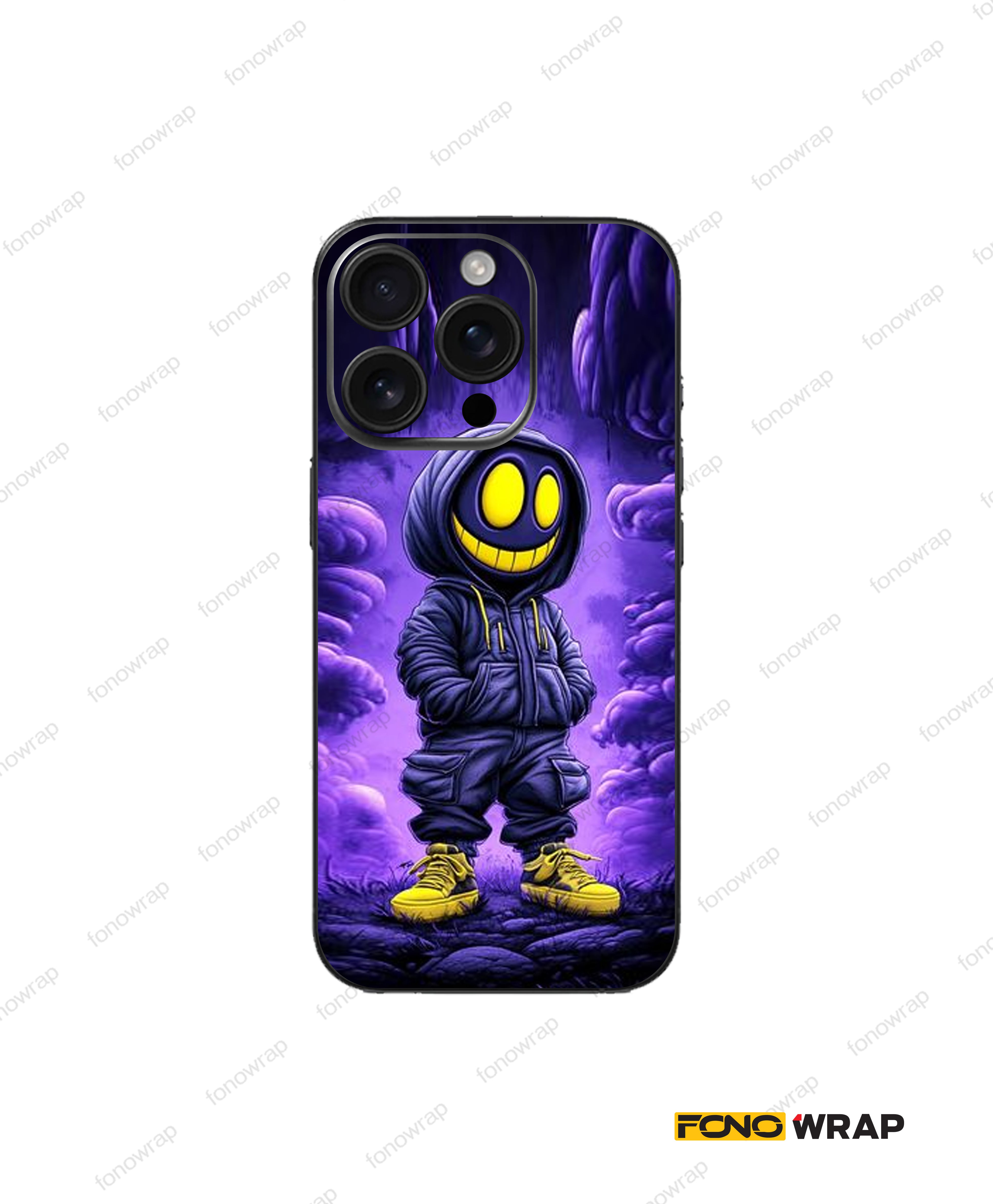 Hoodie Monster 3D Embossed Mobile Skin