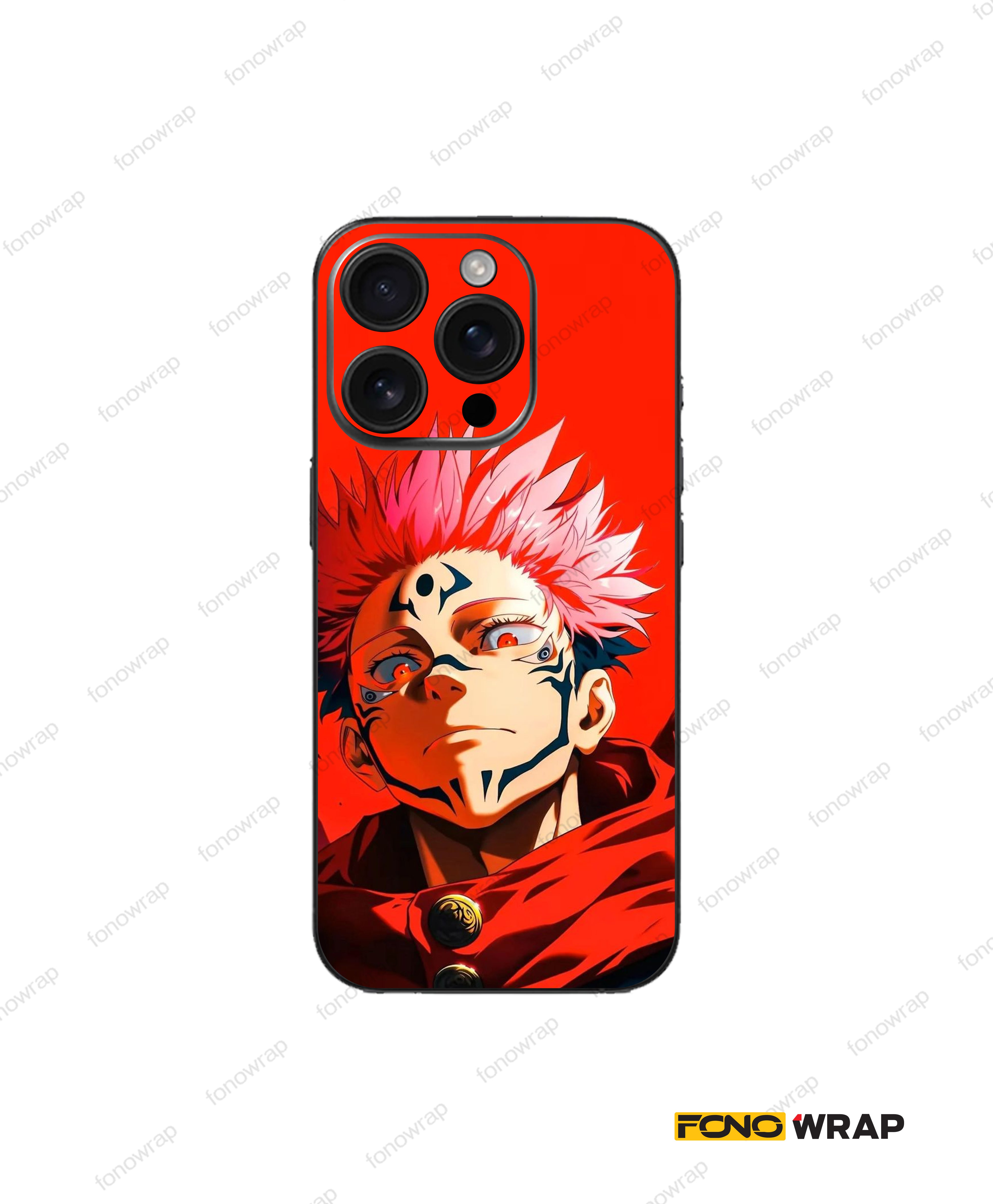 Sukuna 3D Embossed Mobile Skin