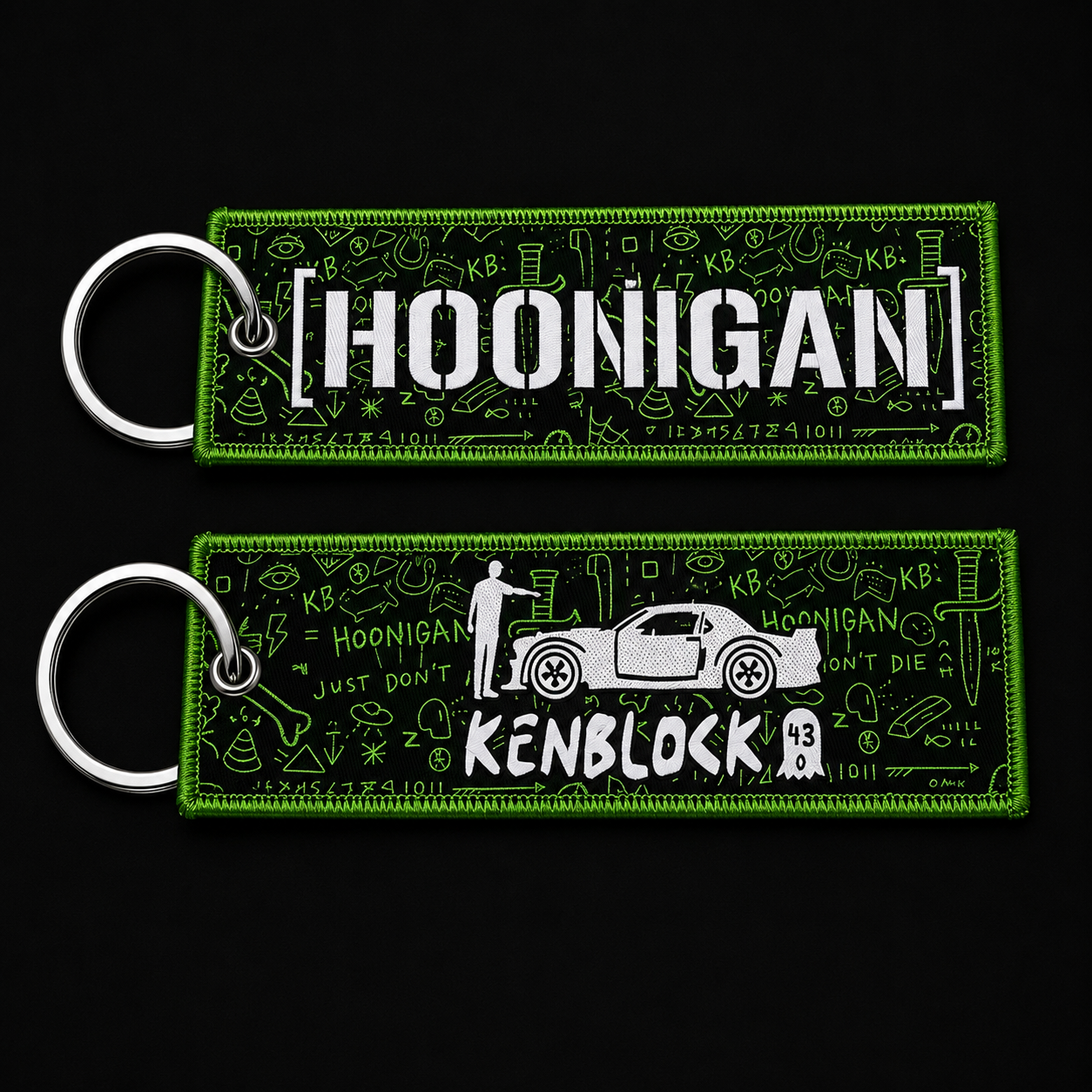 Hoonigan Woven Keychain