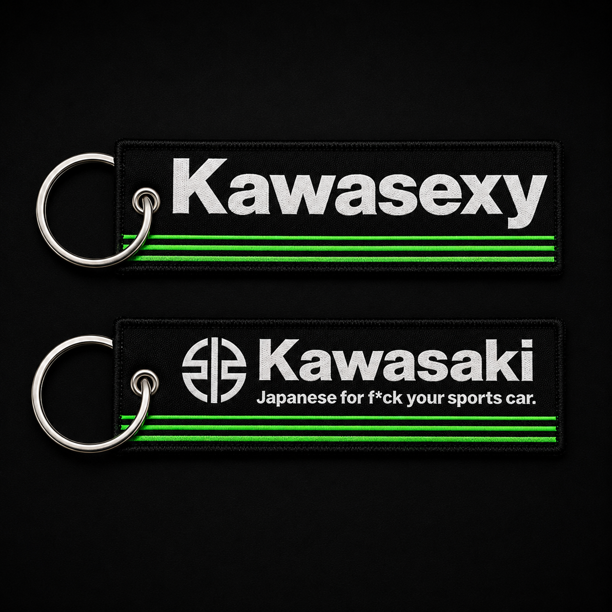 Kawasaki Woven Keychain